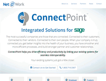 Tablet Screenshot of connectpointsolutions.com